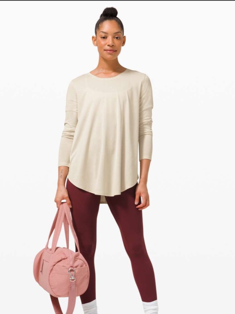 Lululemon draped bum long sleeve